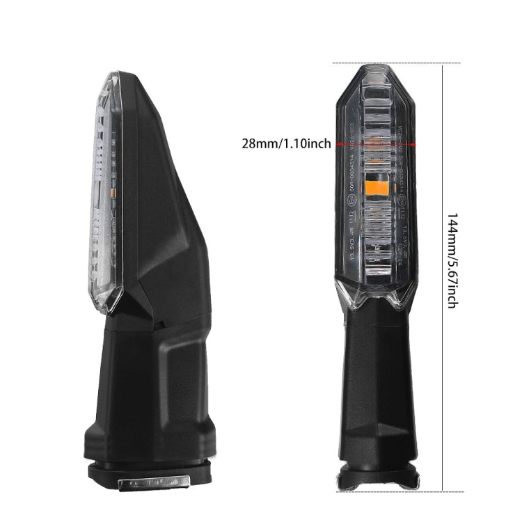 For Kawasaki Versys 650 Z1000R Motorcycles LED Turn Signal Light(Transparent) - Signal Lights by PMC TechLife | Online Shopping South Africa | PMC TechLife | Buy Now Pay Later Mobicred