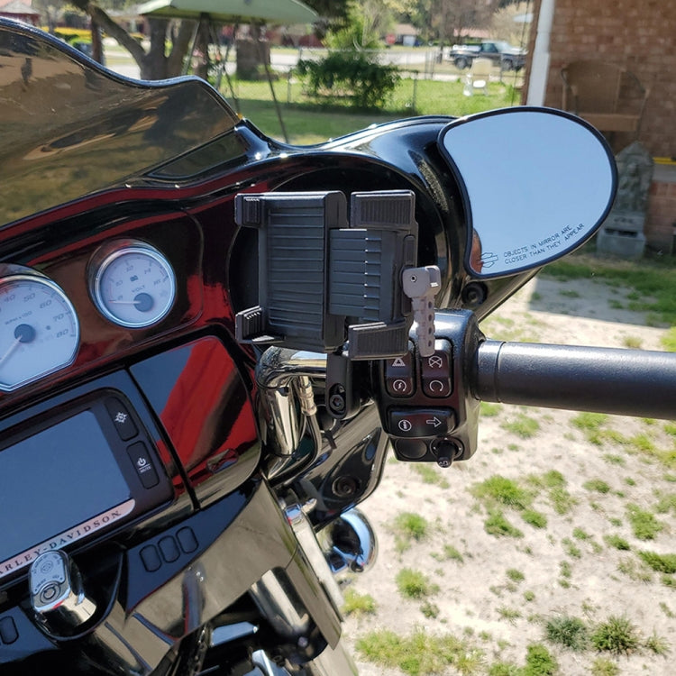 For Honda Gold Wing GL1800 F6B 2018-2024 Motorcycle Phone Navigation Holder(Black) - Holder by PMC TechLife | Online Shopping South Africa | PMC TechLife | Buy Now Pay Later Mobicred