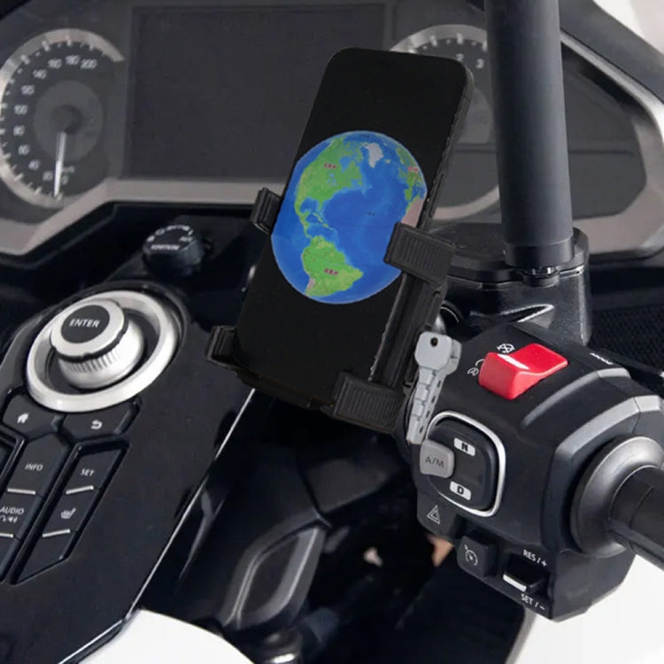 For Honda Gold Wing GL1800 F6B 2018-2024 Motorcycle Phone Navigation Holder(Black) - Holder by PMC TechLife | Online Shopping South Africa | PMC TechLife | Buy Now Pay Later Mobicred