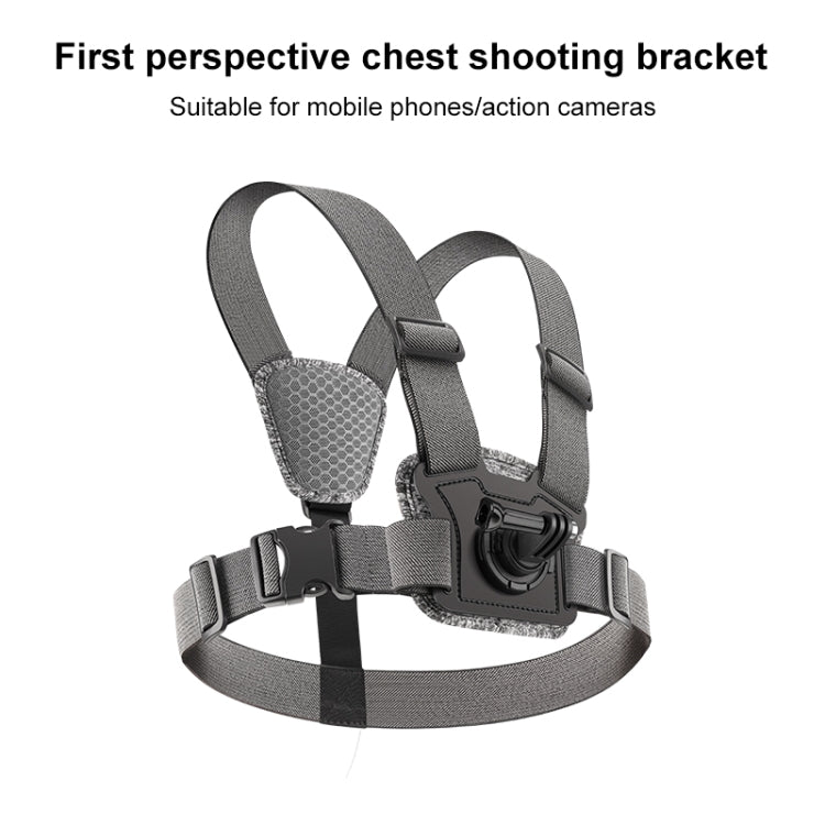7 in 1 Phone Clamp Adjustable Body Mount Belt Chest Strap with Mount & Screw(Grey) - free shipping - PMC TechLife - Order now!