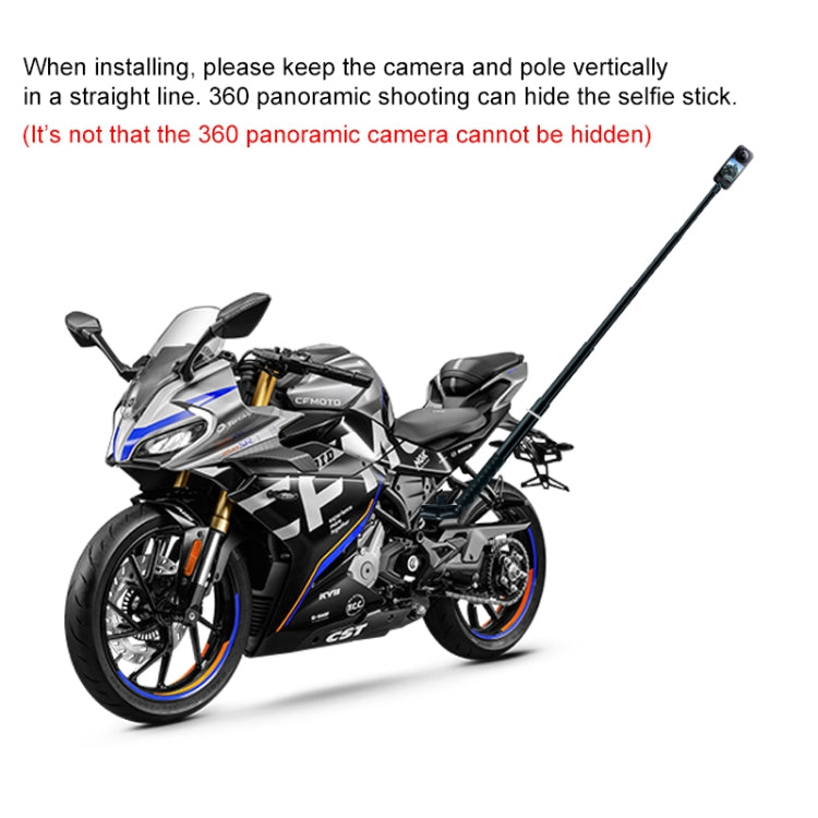 3 in 1 U-Type Mount Selfie Stick Motorcycle Clamps Handlebar Fixed Mount - Holder by PMC TechLife | Online Shopping South Africa | PMC TechLife | Buy Now Pay Later Mobicred