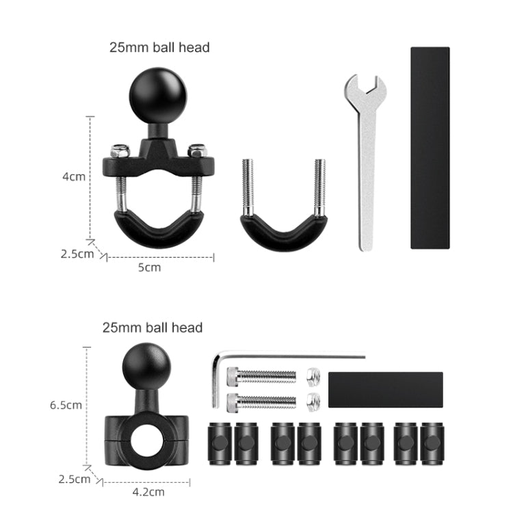 9 in 1 Wrench O-Type Mount Crabs Kit Motorcycle Clamps Handlebar Fixed Mount - Holder by PMC TechLife | Online Shopping South Africa | PMC TechLife | Buy Now Pay Later Mobicred