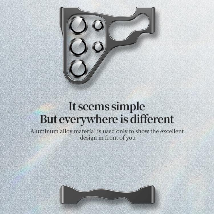 For Samsung Galaxy S25 Ultra 5G Frameless Metal Corner Pad Phone Case with Lens Film(Purple) - Galaxy S25 Ultra 5G Cases by PMc TechLife | Online Shopping South Africa | PMc TechLife | Buy Now Pay Later Mobicred