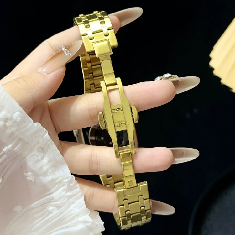 For Apple Watch Series 2 38mm Double T Stainless Steel Watch Band(Silver Gold) - free shipping - PMC TechLife - Order now!