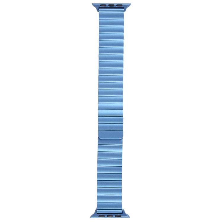 For Apple Watch SE 2023 44mm Bamboo Stainless Steel Magnetic Watch Band(Blue) - free shipping - PMC TechLife - Order now!