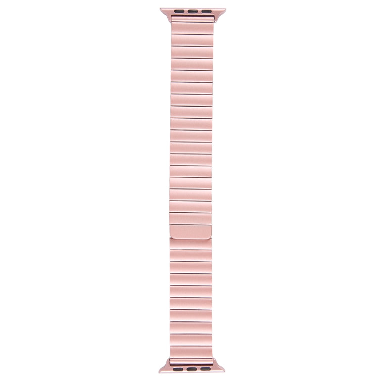 For Apple Watch Series 9 45mm Bamboo Stainless Steel Magnetic Watch Band(Pink) - free shipping - PMC TechLife - Order now!