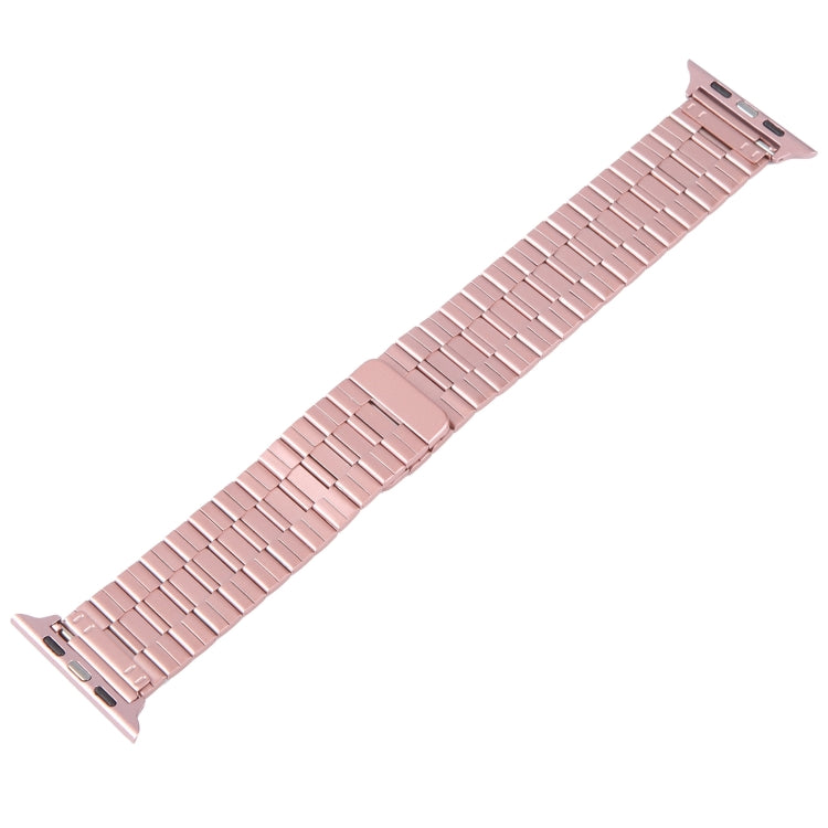 For Apple Watch Series 9 45mm Bamboo Stainless Steel Magnetic Watch Band(Pink) - free shipping - PMC TechLife - Order now!