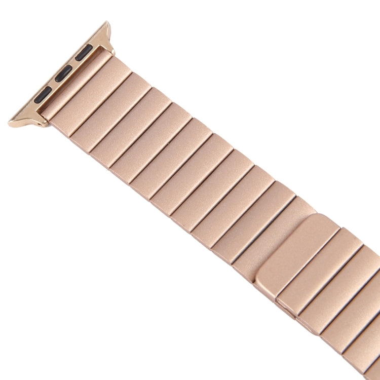 For Apple Watch Series 9 41mm Bamboo Stainless Steel Magnetic Watch Band(Rose Gold) - free shipping - PMC TechLife - Order now!