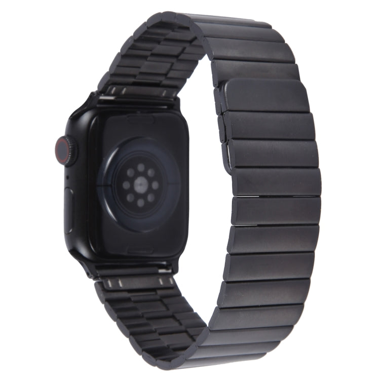 For Apple Watch Series 8 41mm Bamboo Stainless Steel Magnetic Watch Band(Black) - free shipping - PMC TechLife - Order now!