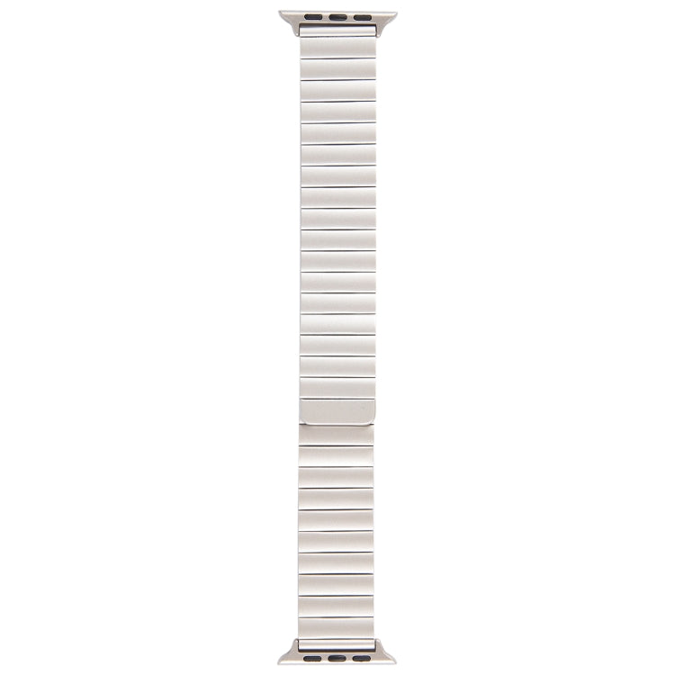 For Apple Watch SE 2022 40mm Bamboo Stainless Steel Magnetic Watch Band(Starlight) - free shipping - PMC TechLife - Order now!