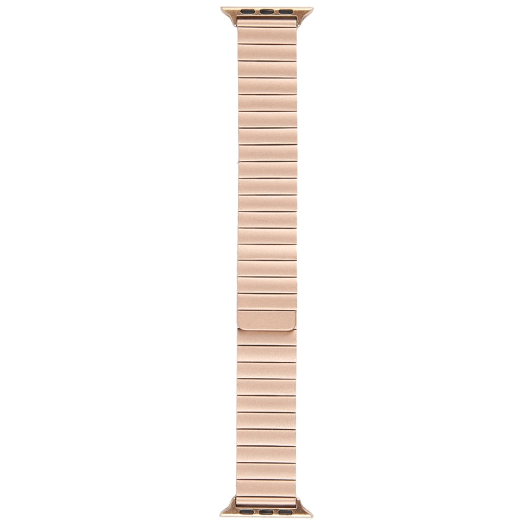 For Apple Watch SE 2022 44mm Bamboo Stainless Steel Magnetic Watch Band(Rose Gold) - free shipping - PMC TechLife - Order now!