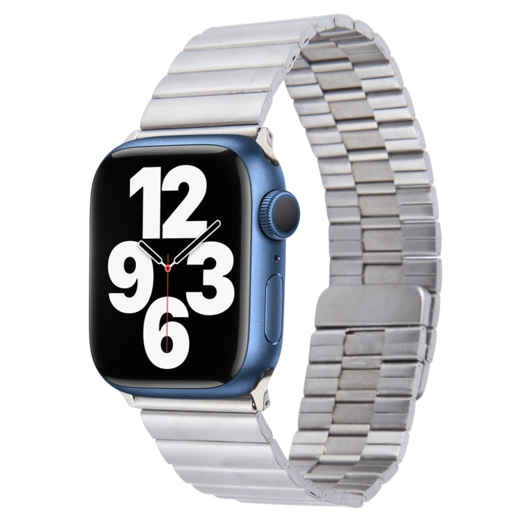 For Apple Watch SE 40mm Bamboo Stainless Steel Magnetic Watch Band(Sliver) - free shipping - PMC TechLife - Order now!