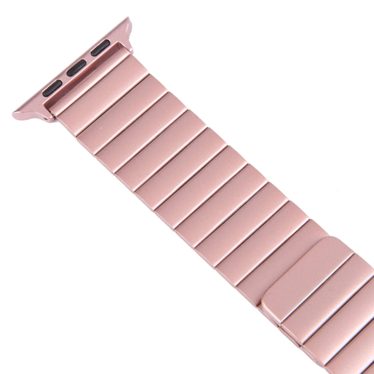 For Apple Watch Series 5 44mm Bamboo Stainless Steel Magnetic Watch Band(Pink) - free shipping - PMC TechLife - Order now!