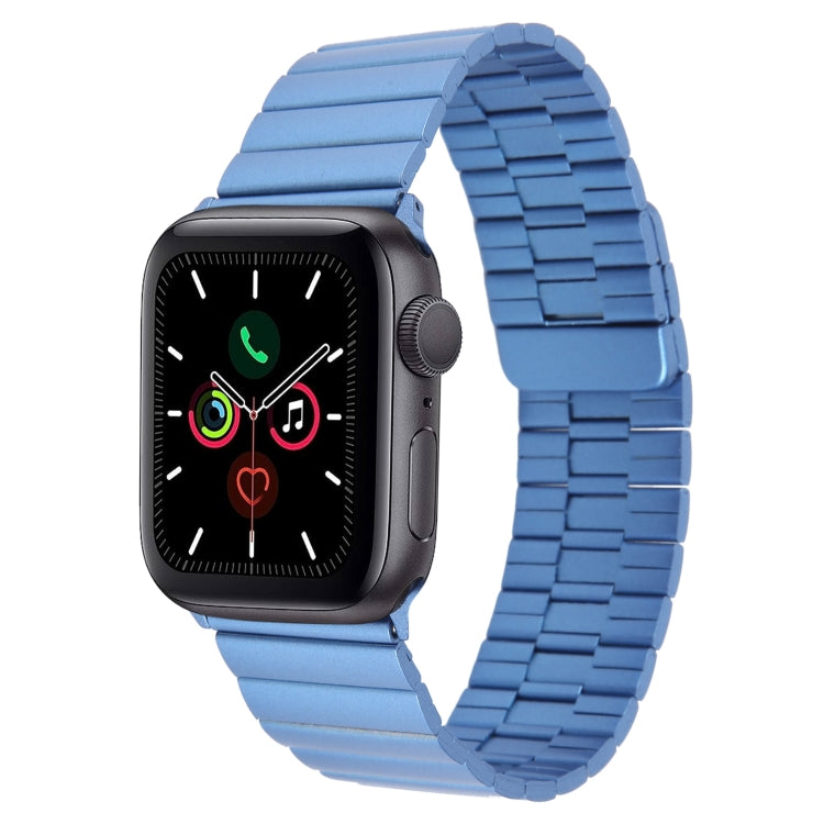 For Apple Watch Series 5 44mm Bamboo Stainless Steel Magnetic Watch Band(Blue) - free shipping - PMC TechLife - Order now!