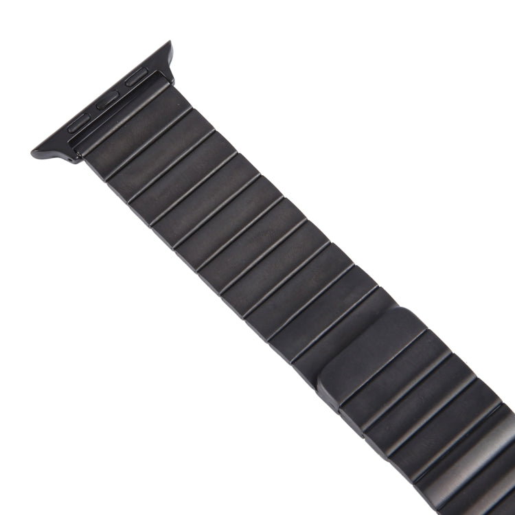 For Apple Watch Series 4 44mm Bamboo Stainless Steel Magnetic Watch Band(Black) - free shipping - PMC TechLife - Order now!