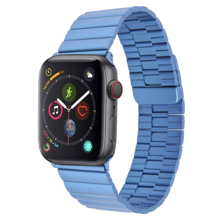 For Apple Watch Series 4 40mm Bamboo Stainless Steel Magnetic Watch Band(Blue) - free shipping - PMC TechLife - Order now!