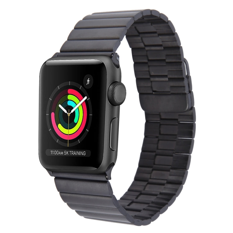 For Apple Watch Series 2 42mm Bamboo Stainless Steel Magnetic Watch Band(Black) - free shipping - PMC TechLife - Order now!