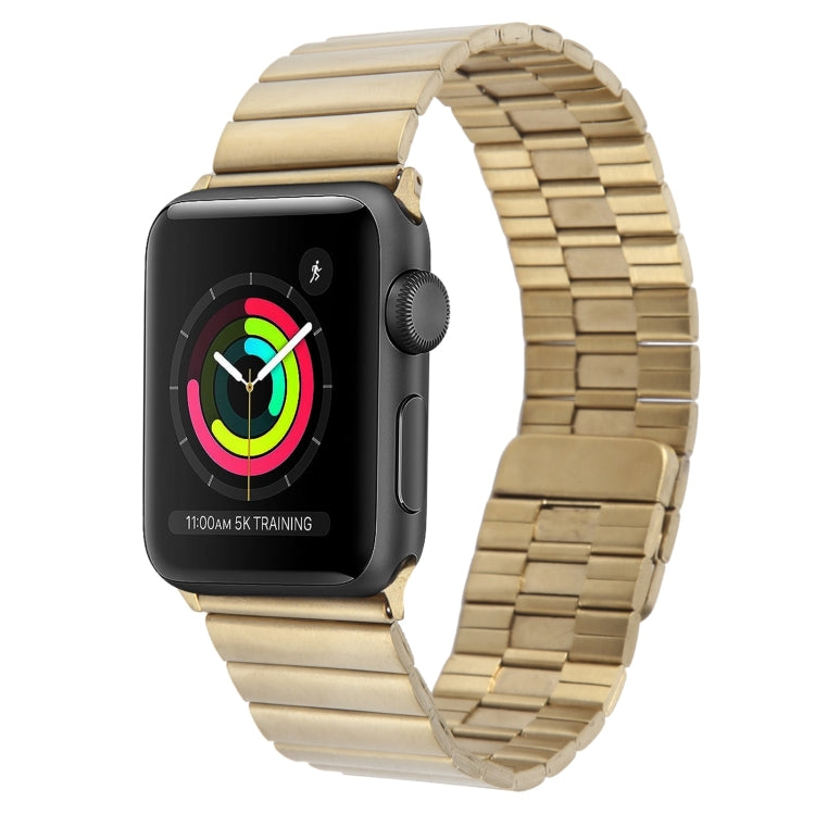 For Apple Watch 42mm Bamboo Stainless Steel Magnetic Watch Band(Gold) - free shipping - PMC TechLife - Order now!