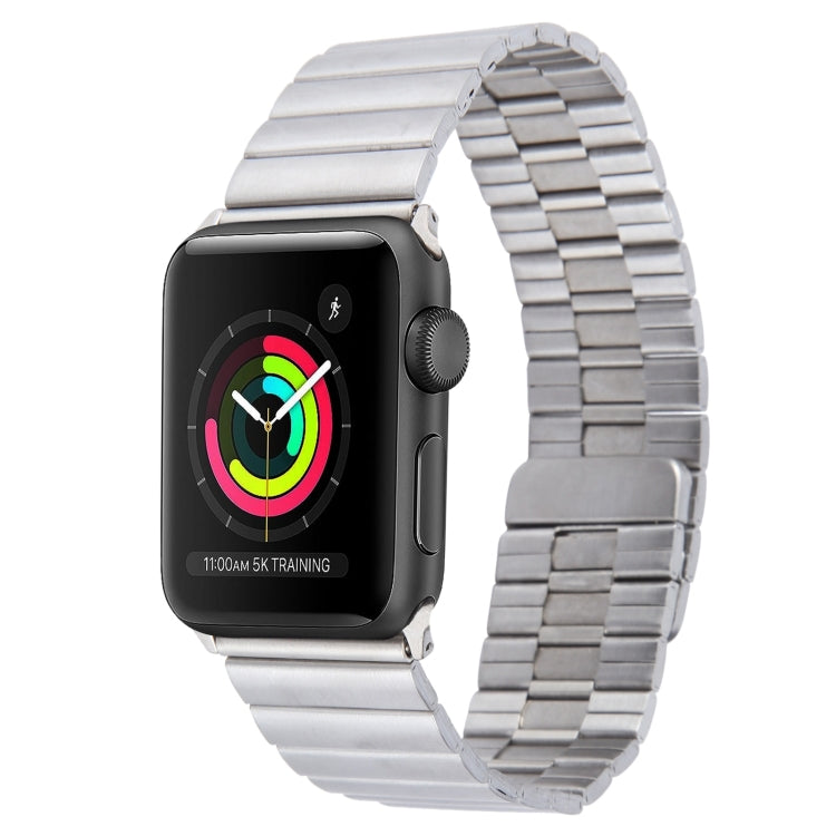 For Apple Watch 38mm Bamboo Stainless Steel Magnetic Watch Band(Sliver) - free shipping - PMC TechLife - Order now!