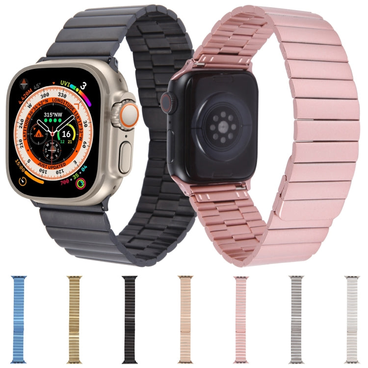 For Apple Watch 38mm Bamboo Stainless Steel Magnetic Watch Band(Starlight) - free shipping - PMC TechLife - Order now!