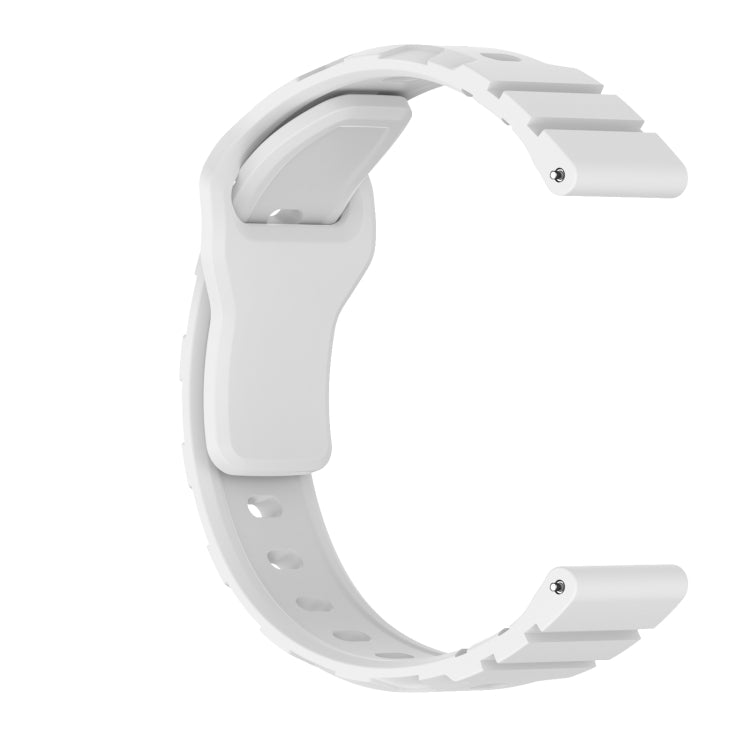 18mm Armor Silicone Watch Band(White) - 18mm Bands by PMC TechLife | Online Shopping South Africa | PMC TechLife | Buy Now Pay Later Mobicred