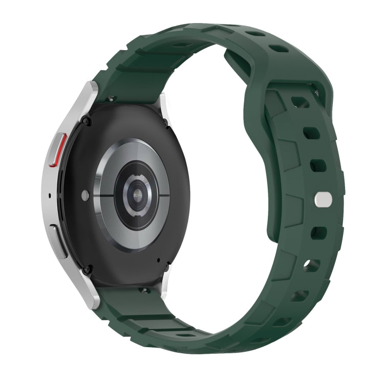 18mm Armor Silicone Watch Band(Dark Green) - 18mm Bands by PMC TechLife | Online Shopping South Africa | PMC TechLife | Buy Now Pay Later Mobicred