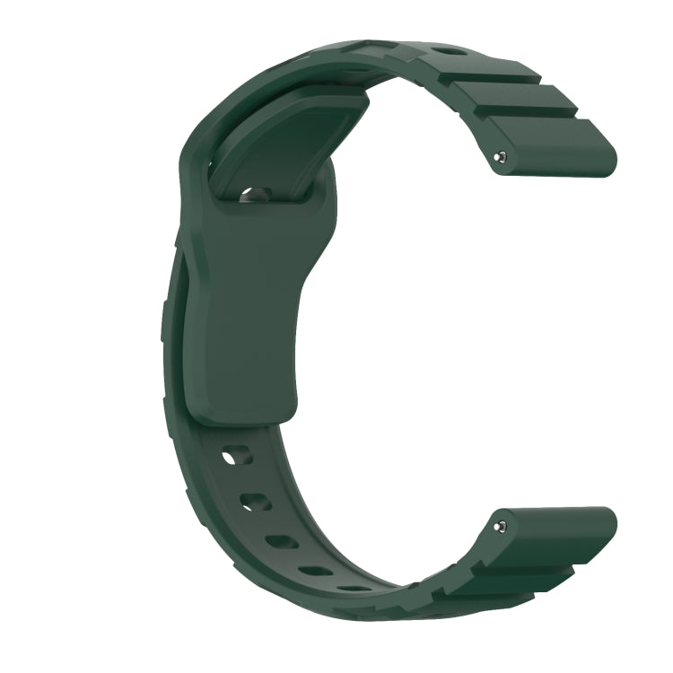 18mm Armor Silicone Watch Band(Dark Green) - 18mm Bands by PMC TechLife | Online Shopping South Africa | PMC TechLife | Buy Now Pay Later Mobicred