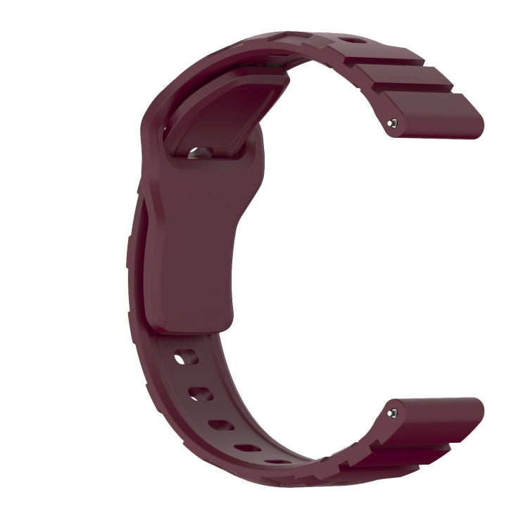 20mm Armor Silicone Watch Band(Wine Red) - 20mm Bands by PMC TechLife | Online Shopping South Africa | PMC TechLife