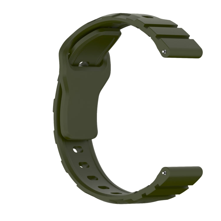 20mm Armor Silicone Watch Band(Army Green) - 20mm Bands by PMC TechLife | Online Shopping South Africa | PMC TechLife