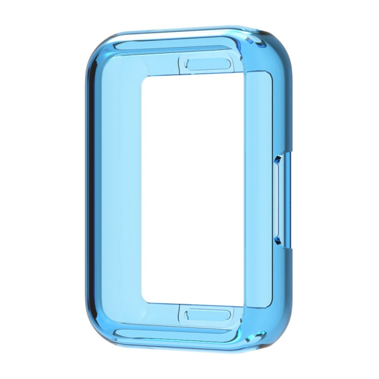 For Samsung Galaxy Fit 3 Half Pack Hollow TPU Watch Protective Case(Transparent Blue) - Watch Cases by PMC TechLife | Online Shopping South Africa | PMC TechLife