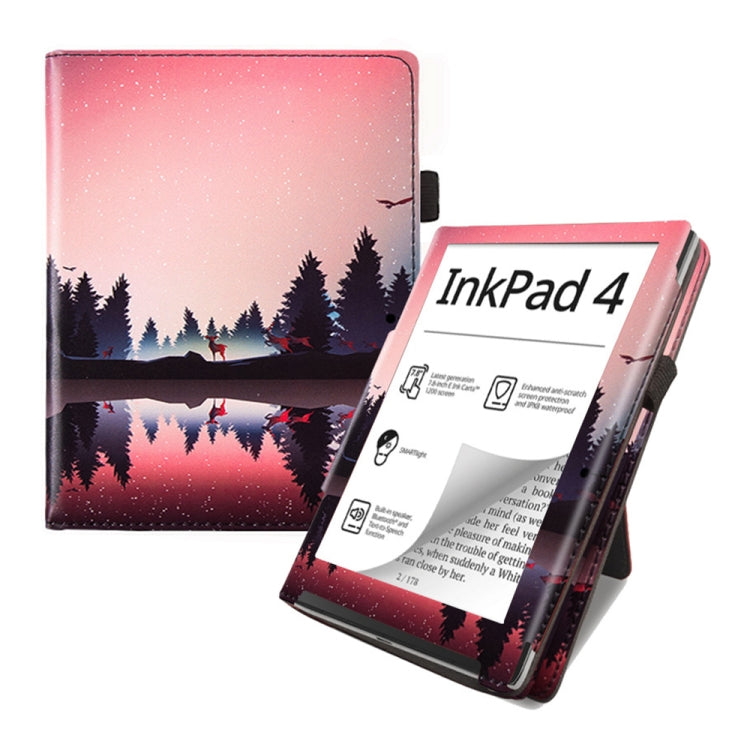 For Pocketbook InkPad Color 2 / 3 Painted Calfskin Smart Leather Tablet Case(Night) - free shipping - PMC TechLife - Order now!