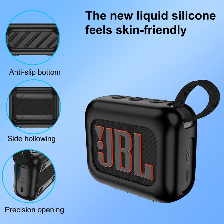 For JBL Go 4 Wireless Bluetooth Speaker Silicone Protective Case(White) - Protective Case by PMC TechLife | Online Shopping South Africa | PMC TechLife | Buy Now Pay Later Mobicred