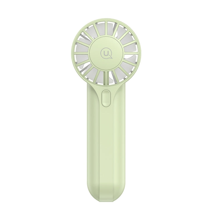 USAMS ZB288 Portable Type-C Rechargeable High Speed Handheld Mini Fan(Green) - Electric Fans by USAMS | Online Shopping South Africa | PMC TechLife | Buy Now Pay Later Mobicred
