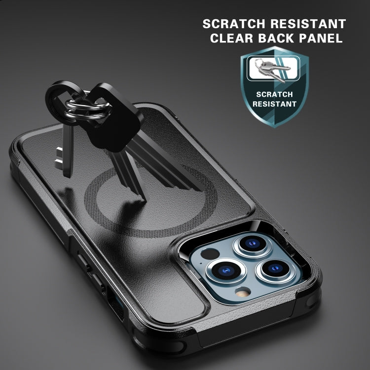 For iPhone 13 Pro Max RedPepper Armor Magsafe PC Hybrid TPU Phone Case(Black) - iPhone 13 Pro Max Cases by RedPepper | Online Shopping South Africa | PMc TechLife | Buy Now Pay Later Mobicred