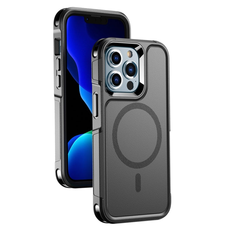For iPhone 13 Pro RedPepper Armor Magsafe PC Hybrid TPU Phone Case(Black) - free shipping - PMc TechLife - Order now!