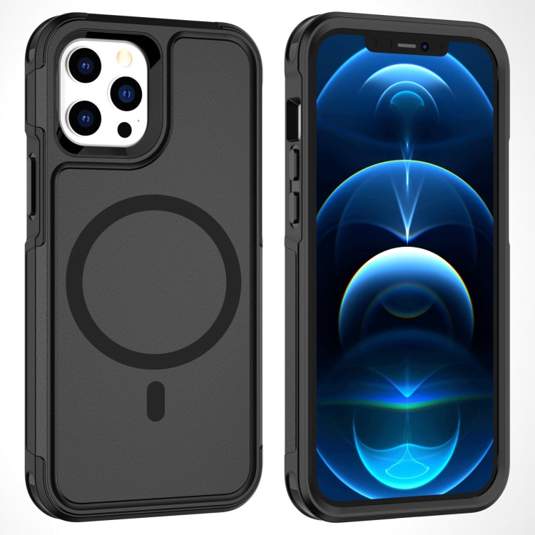 For iPhone 12 Pro Max RedPepper Armor Magsafe PC Hybrid TPU Phone Case(Black) - free shipping - PMc TechLife - Order now!