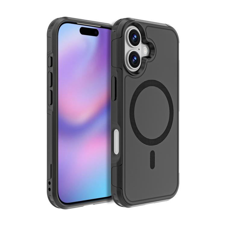 For iPhone 17 RedPepper Armor Magsafe PC Hybrid TPU Phone Case(Black) - free shipping - PMC TechLife - Order now!