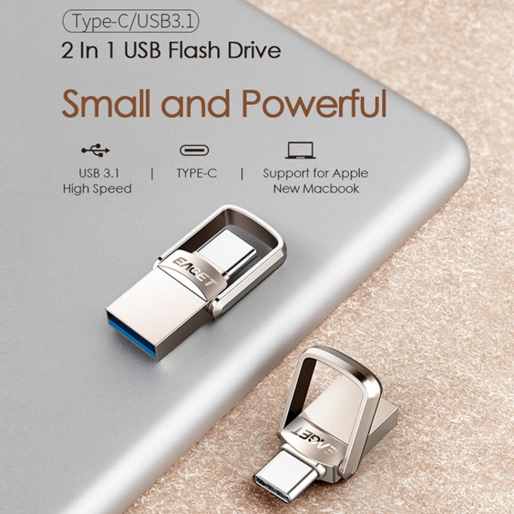 EAGET 64G USB 3.1 + Type-C / USB-C  Interface Metal Twister Flash U Disk, with Micro USB OTG Adapter - free shipping - PMC Jewellery - Order now!