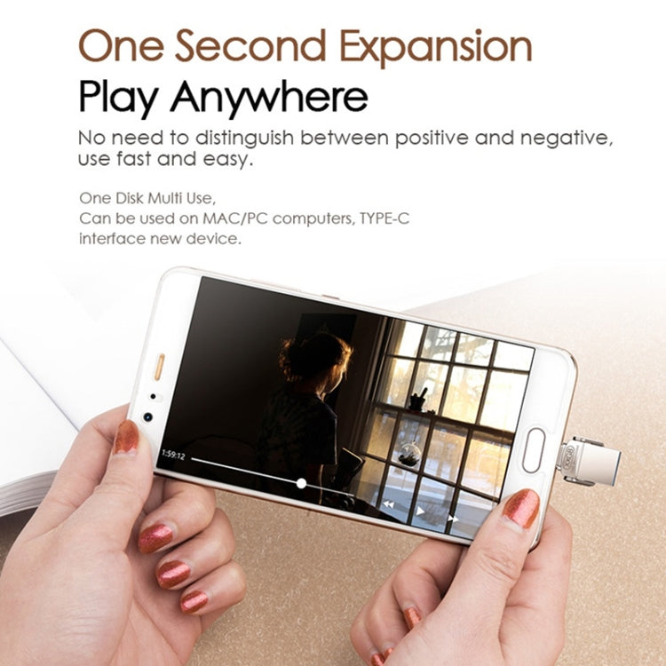 EAGET 64G USB 3.1 + Type-C / USB-C  Interface Metal Twister Flash U Disk, with Micro USB OTG Adapter - free shipping - PMC Jewellery - Order now!