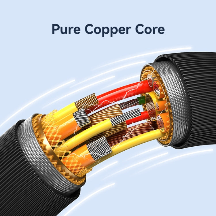 USAMS US-SJ697 USB-C / Type-C to 8 Pin 30W Striped Fast Charge Data Cable, Length:2m(White) - free shipping - PMC Jewellery - Order now!