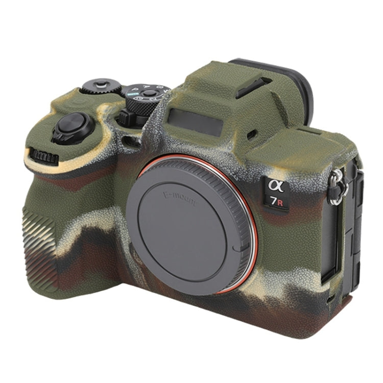 For Sony ILCE7RM5 / A7R5 Litchi Texture Soft Silicone Protective Case(Camouflage) - Protective Case by PMC TechLife | Online Shopping South Africa | PMC TechLife | Buy Now Pay Later Mobicred