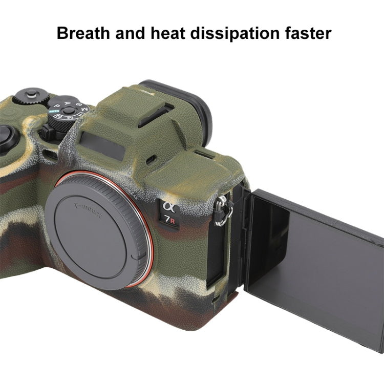For Sony ILCE7RM5 / A7R5 Litchi Texture Soft Silicone Protective Case(Camouflage) - Protective Case by PMC TechLife | Online Shopping South Africa | PMC TechLife | Buy Now Pay Later Mobicred