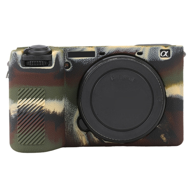 For Sony ILCE-6700 / A6700 Litchi Texture Soft Silicone Protective Case(Camouflage) - Protective Case by PMC TechLife | Online Shopping South Africa | PMC TechLife | Buy Now Pay Later Mobicred