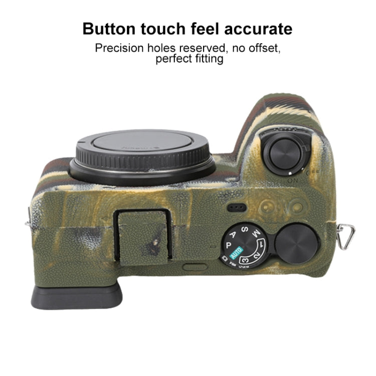 For Sony ILCE-6700 / A6700 Litchi Texture Soft Silicone Protective Case(Camouflage) - Protective Case by PMC TechLife | Online Shopping South Africa | PMC TechLife | Buy Now Pay Later Mobicred