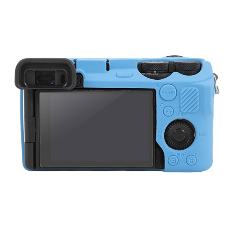 For Sony ILCE-6700 / A6700 Glossy Soft Silicone Protective Case(Blue) - Protective Case by PMC TechLife | Online Shopping South Africa | PMC TechLife | Buy Now Pay Later Mobicred
