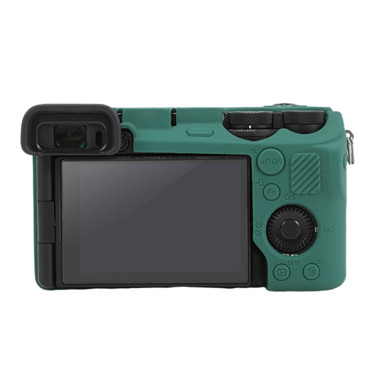 For Sony ILCE-6700 / A6700 Glossy Soft Silicone Protective Case(Green) - Protective Case by PMC TechLife | Online Shopping South Africa | PMC TechLife | Buy Now Pay Later Mobicred