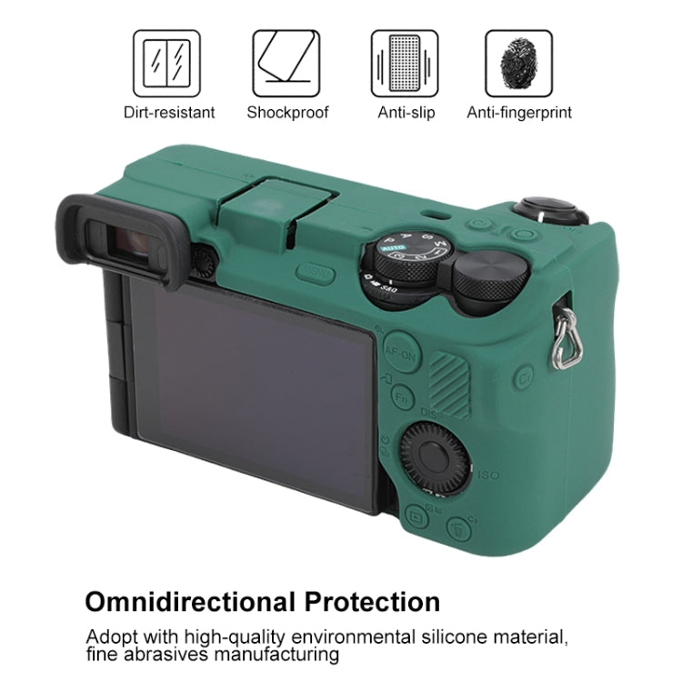 For Sony ILCE-6700 / A6700 Glossy Soft Silicone Protective Case(Green) - Protective Case by PMC TechLife | Online Shopping South Africa | PMC TechLife | Buy Now Pay Later Mobicred