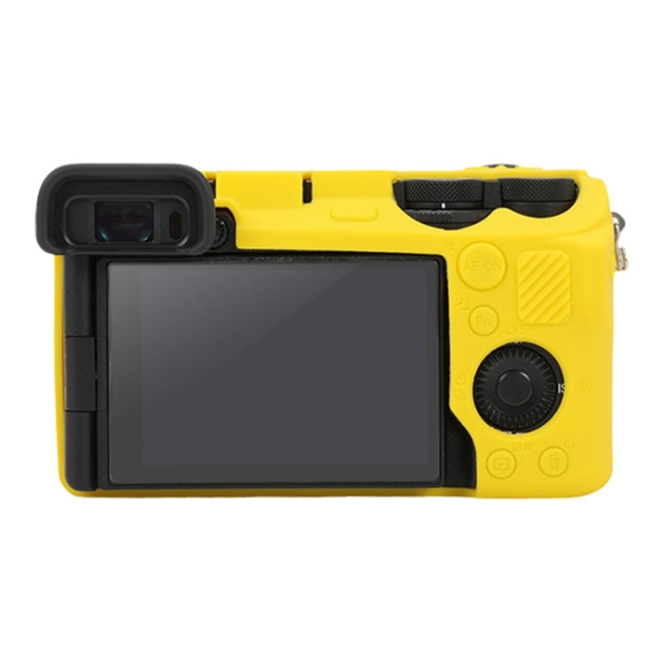 For Sony ILCE-6700 / A6700 Glossy Soft Silicone Protective Case(Yellow) - Protective Case by PMC TechLife | Online Shopping South Africa | PMC TechLife | Buy Now Pay Later Mobicred
