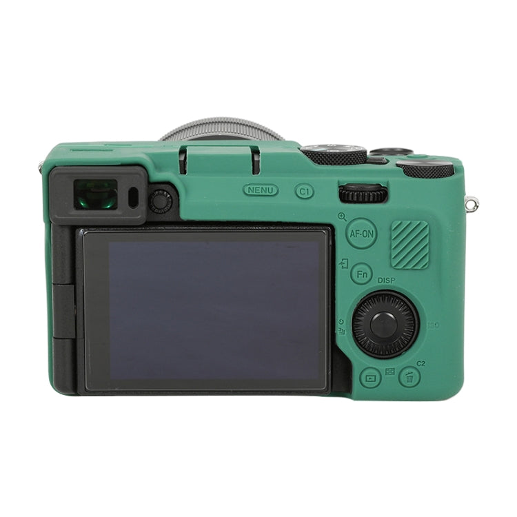 For Sony ILCE-7CM2 / A7C II / A7CR Glossy Soft Silicone Protective Case(Green) - Protective Case by PMC TechLife | Online Shopping South Africa | PMC TechLife | Buy Now Pay Later Mobicred