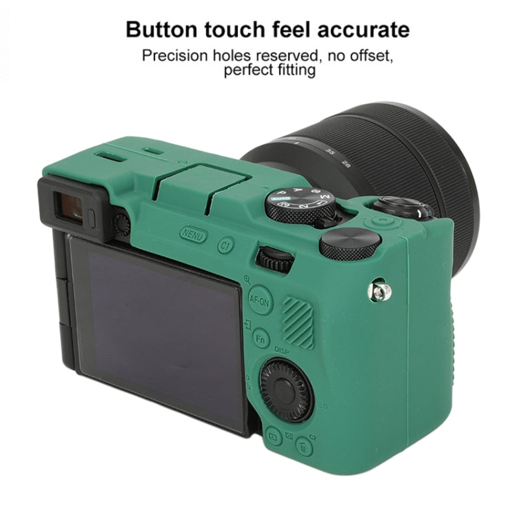 For Sony ILCE-7CM2 / A7C II / A7CR Glossy Soft Silicone Protective Case(Green) - Protective Case by PMC TechLife | Online Shopping South Africa | PMC TechLife | Buy Now Pay Later Mobicred